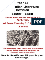 Year 13 Revision Easter - Exam