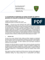 Détermination Du Modules Reversibles Des Matériaux Granulaires PDF