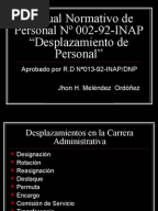 MEMORÁNDUM Designación de cargo de confianza