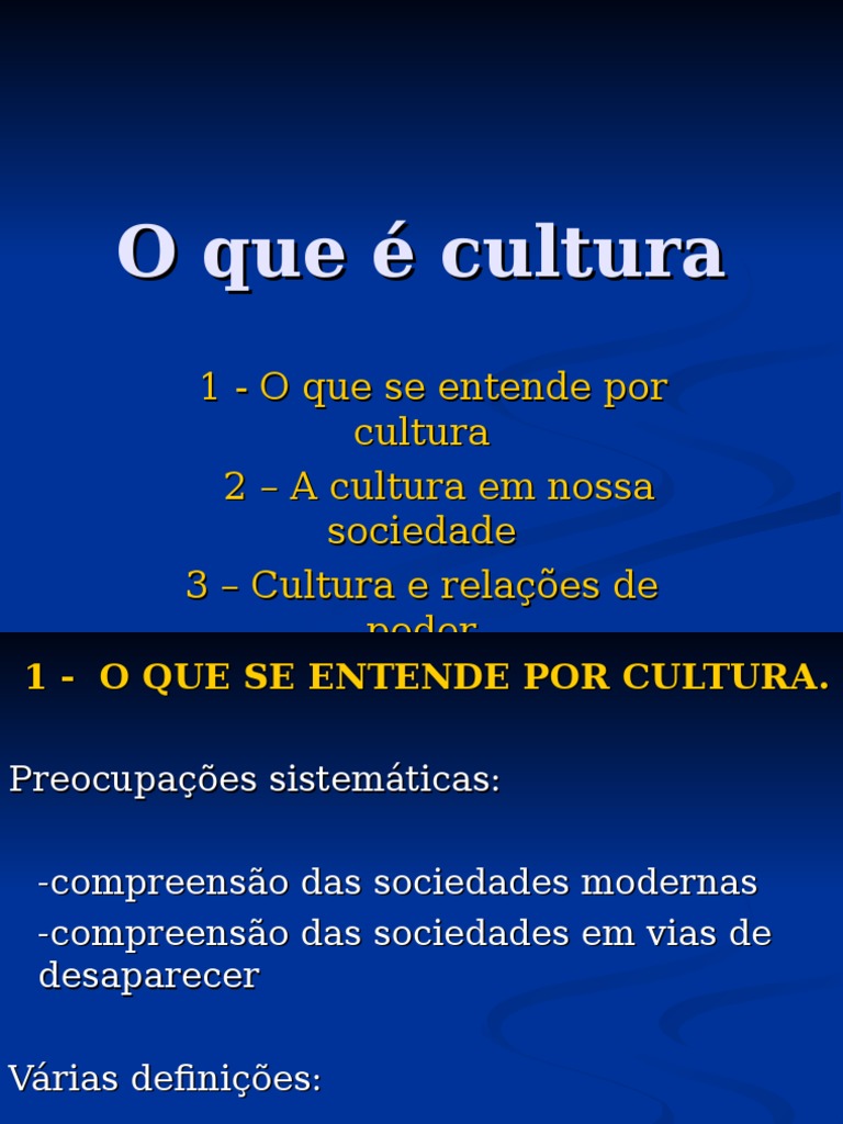 O Que Voce Entende Por Cultura Justifique Sua Resposta