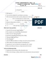 Cbse Class 9 Computer Science Sample Paper Sa1 2014 Paper 2 PDF