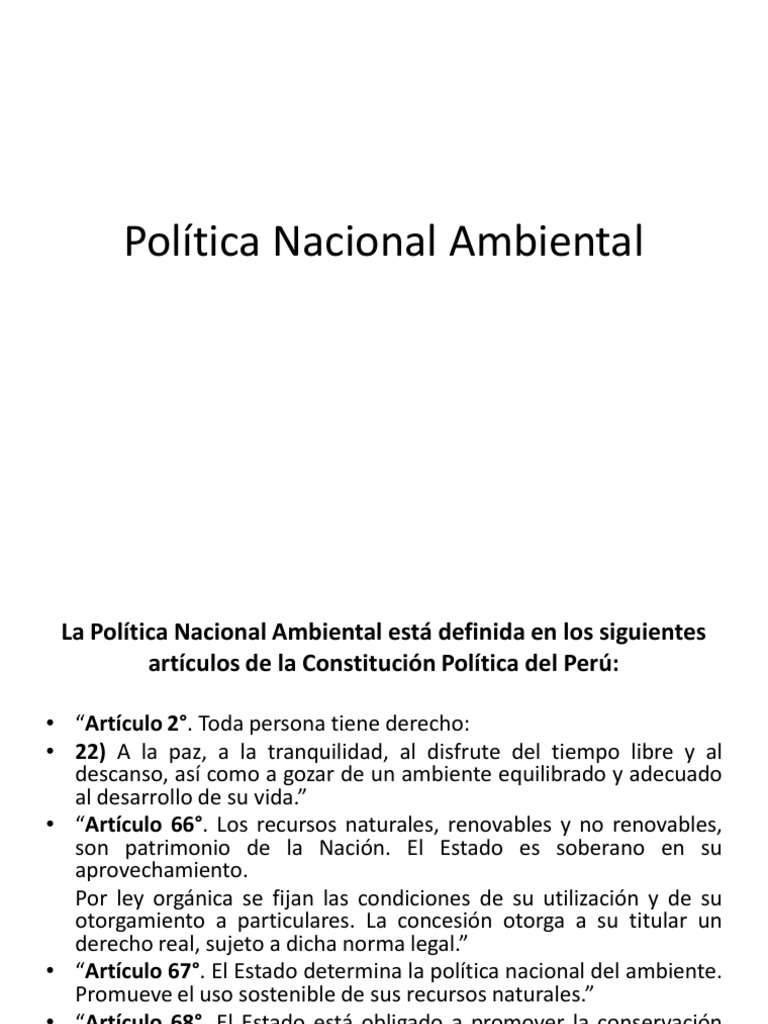 Politica Ambiental | PDF | Desarrollo sostenible | Sustentabilidad