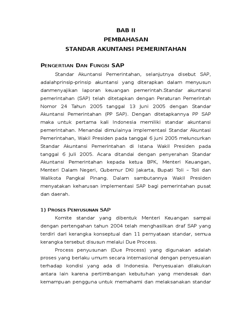 Makalah Standar Akuntansi Pemerintahan