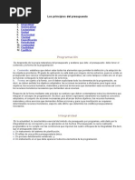 Principios Del Presupuesto
