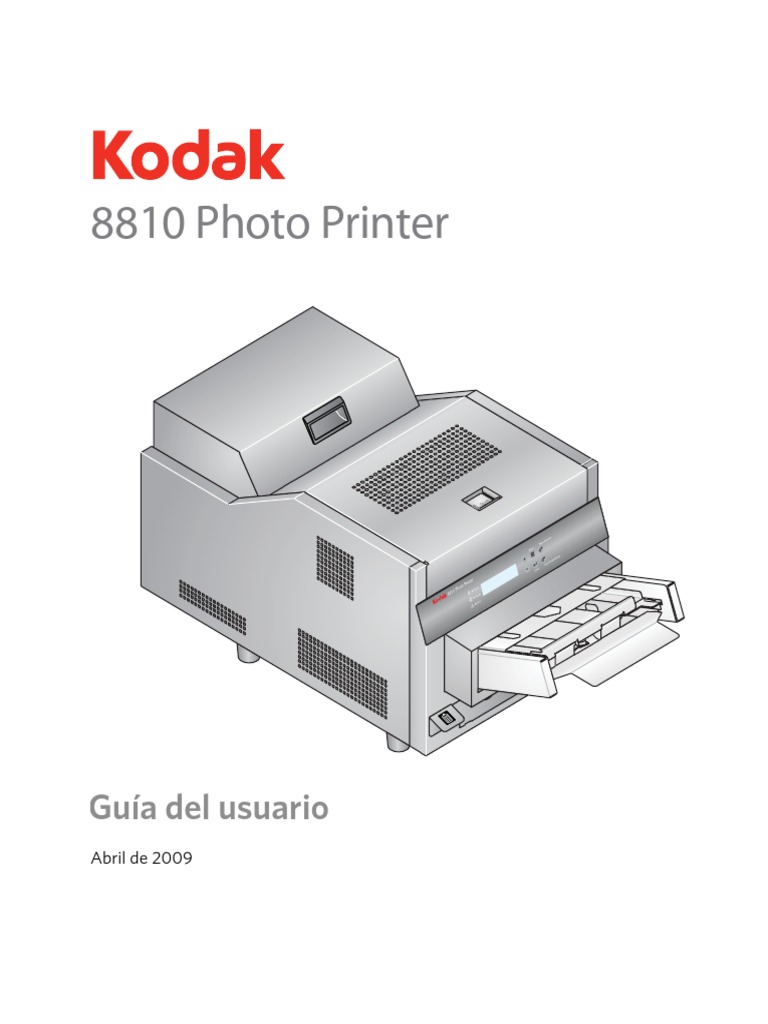KODAK 8810 Photo Printer Español Descargar gratis PDF Impresora