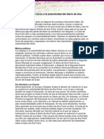 Diez Preguntas en Torno a La Autenticidad Del Diario de Ana Frank