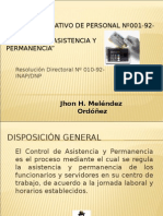 Manual Normativo: "Control de Asistencia y Permanencia"
