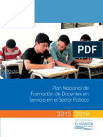 Plan de Formacion Docente 2015-2019