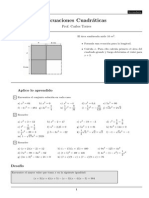 Ecuaciones Cuadraticas: Ejercicios de Aplicación