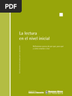 La Lectura en El Nivel Inicial