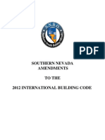 2012 IBC Amendments Nevada-Clark County