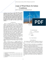 Optimal Design of Wind Masts For Indian Conditions: Ramesh N V, Suryanarayana K, and Paneerselvam R