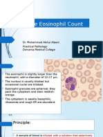 Practical Class - Absolute Eosinophil Count
