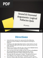 logical fallacies quiz