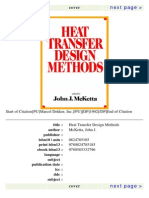 Heat Transfer Design Methods by John MC Ketta