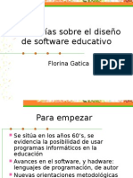 Las Teorías Sobre El Diseño de Software Educativo: Florina Gatica
