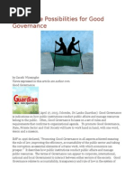 Impossible Possibilities for Good Governance