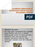 Langkah-Langkah Menangani Gangguan Emosi Dalam Kalangan Murid