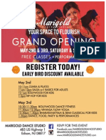 Marigold Dance Studio Flyer
