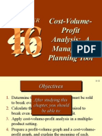 Cost-Volume-Profit Analysis: A Managerial Planning Tool