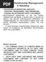 Retail Relationship Management