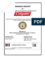 Research Report: "Market Study of Colgate in Lucknow City"