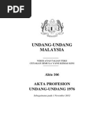 Akta 166 - Akta Profesion Undang-Undang 1976 PDF