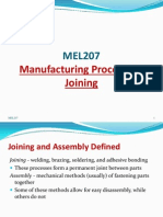Joining in manufacturing processes