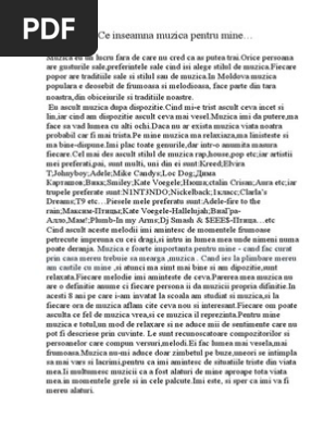 Ce Inseamna Muzica Pentru Mine Pdf