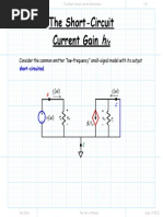 The Short Circuit Current Gain Lecture