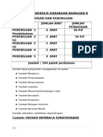 Panduan Menulis Karangan Bahagian B