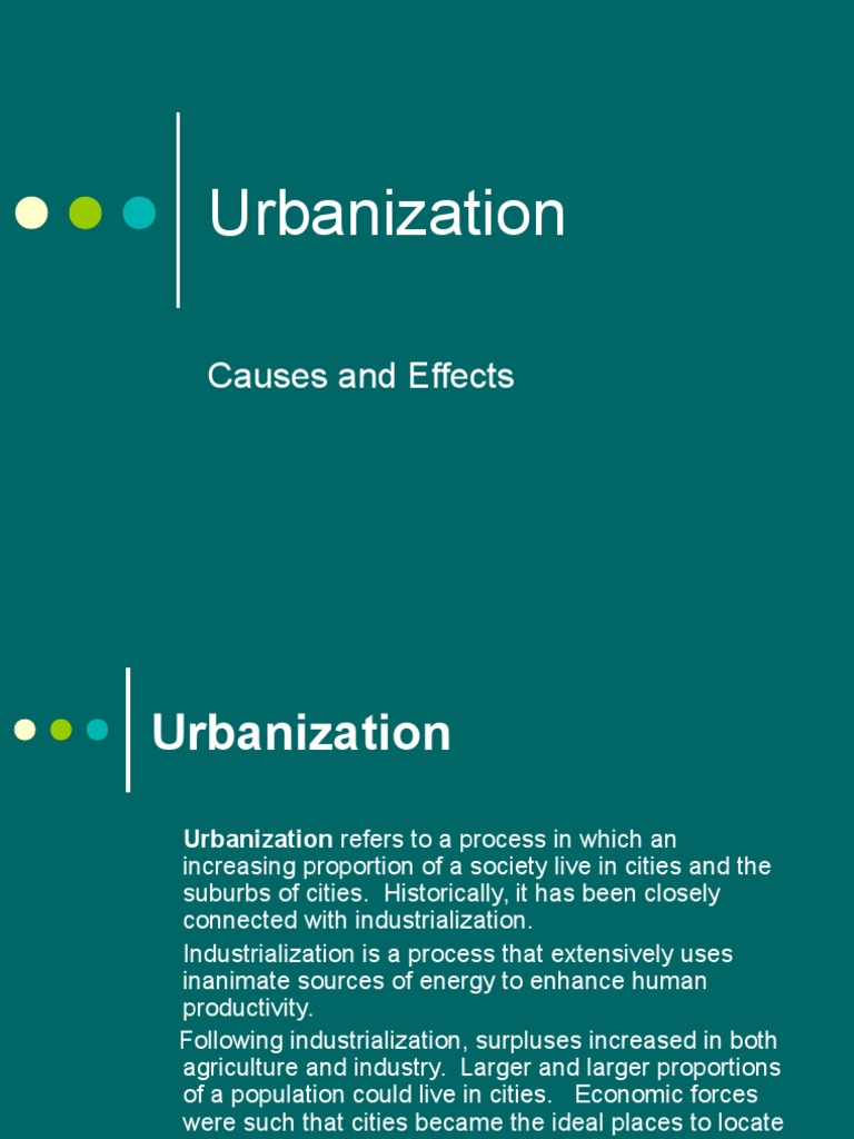 Impact of Urbanization | PDF