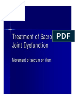 Treatment of Sacroiliac Joint Dysfunction