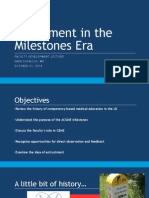 assessment in the milestones era 10212014