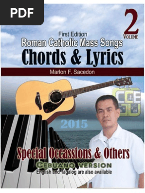 Roman Catholic Mass Songs, CHORDS & LYRICS, vol 2