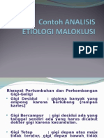 2015 Contoh Analisis Etiologi Maloklusi