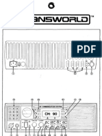 Transworld TW100 HS SSB Transceiver - Condensed Operating Instructions (Laminated Card Front and Back)