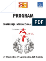 1 Program Conferinta Pfa 2014