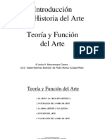 Teoría y Función Del Arte