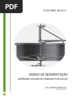Ensaio de Sedimentação