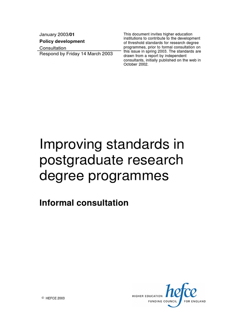 Higher Education Policy Dev | PDF | Postgraduate Education | Academic ...