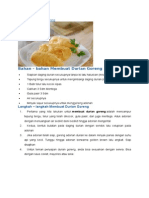 Cara Membuat Durian Goreng