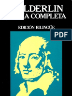 HÖLDERLIN, F - Poesia Completa (Bilingue). Río Nuevo - Ediciones 29, Barcelona, 1995