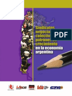 Sindicatos Negociacion Colectiva y Patrones de Crecimiento en La Economia Argentina