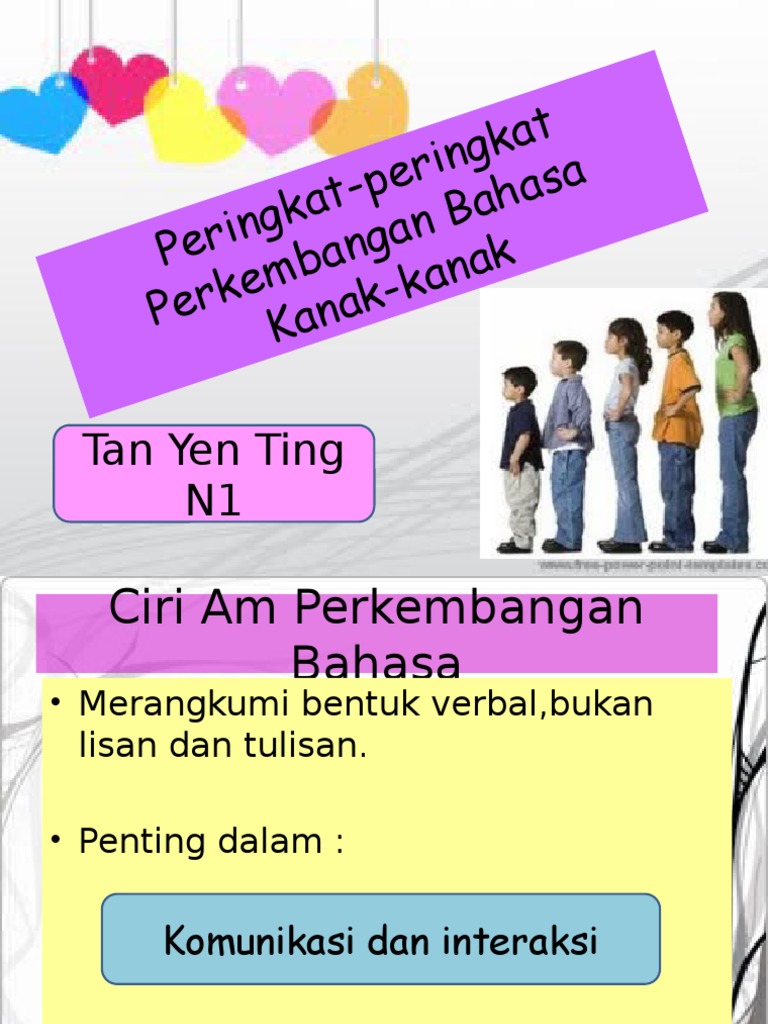 Peringkat Peringkat Perkembangan Bahasa Kanak Kanak Pdf