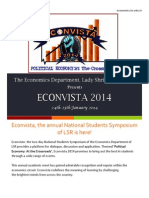 Econvista, The Annual National Students Symposium of LSR Is Here!