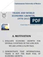 Trade and World Economic Growth, 1970-2015: National Autonomous University of Mexico