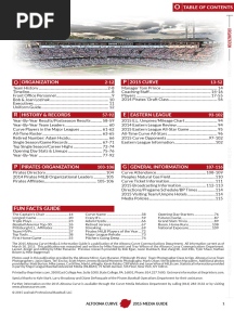 2015 Altoona Curve Media Guide