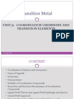 Transition Metals 2010 Unit 5 Chy4006