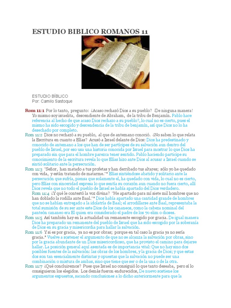 Estudio Biblico Romanos 11 PDF Elijah Cristo (título)
